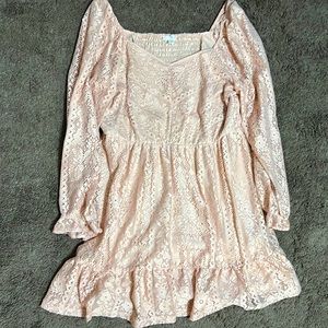 Pink Lace Dress